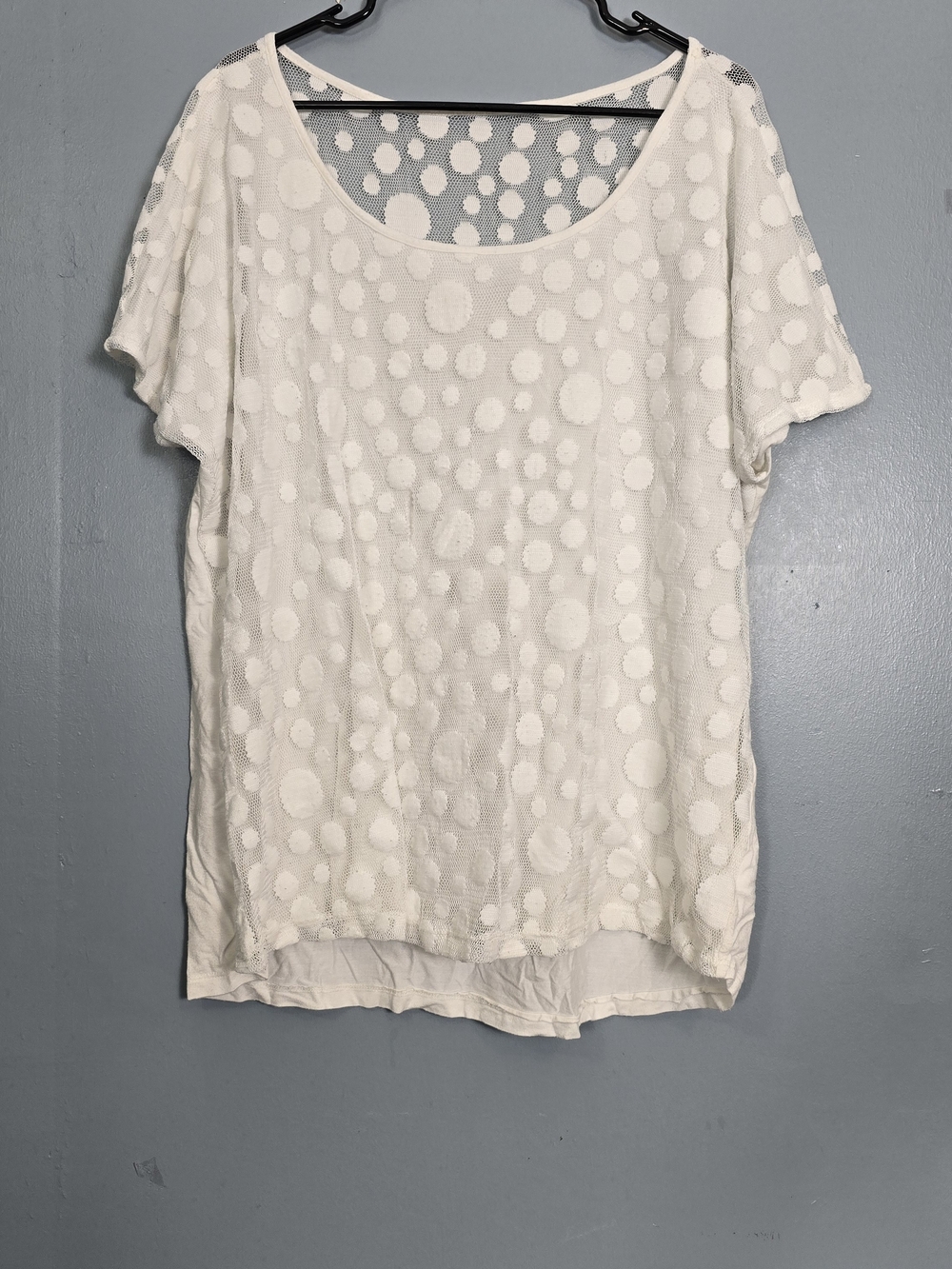Fenn Wright Manson White Dot Mesh Short Sleeve Tee